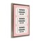 Stupell Industries Pink Shower Karaoke Tickets Floating Frame, design by Lettered and Lined